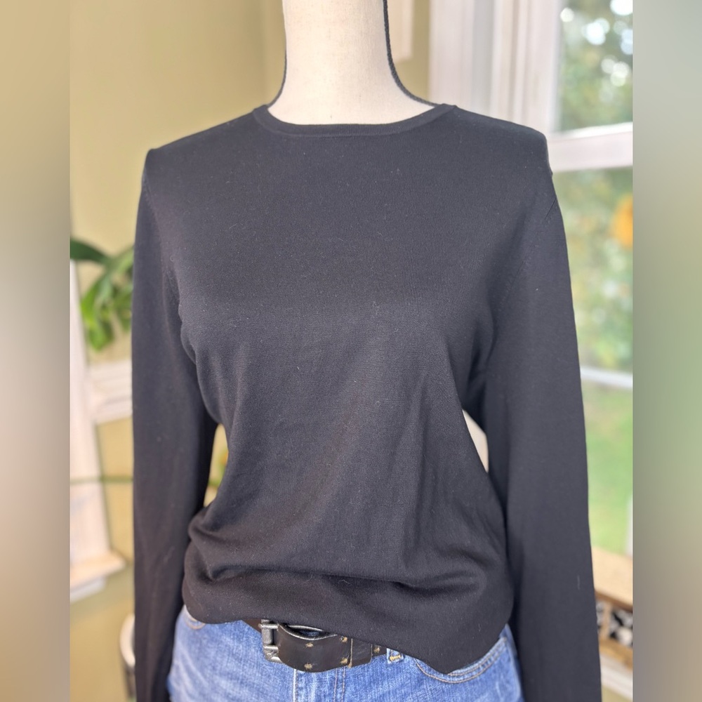 Pendleton Black Long Sleeve Women's Top sweater NWT size extra large luxury